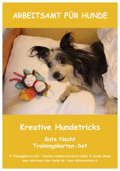 Trainingskarten Kreative Hundetricks "Gute Nacht"